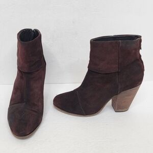 Rag and Bone Women's Dark Brown Suede Boot Size US 9 EU 39